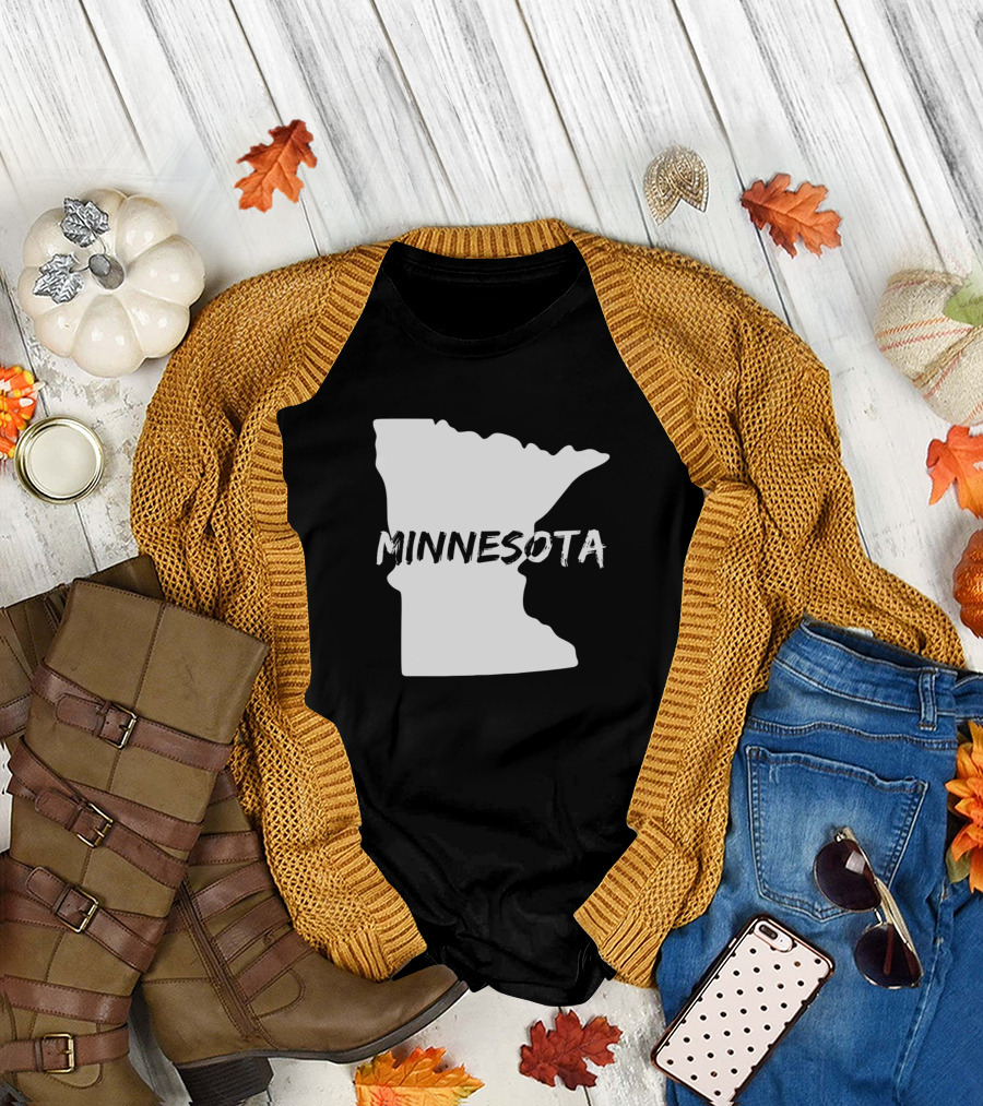 Minnesota State Outline T-Shirt