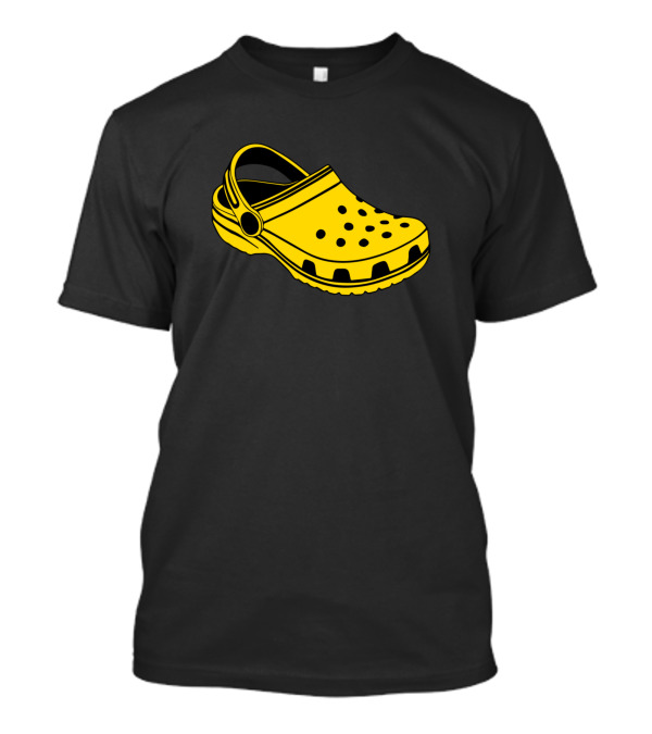 Crocs You Ain't Rockin If You Ain't Crocin Yellow Shoe T-Shirt