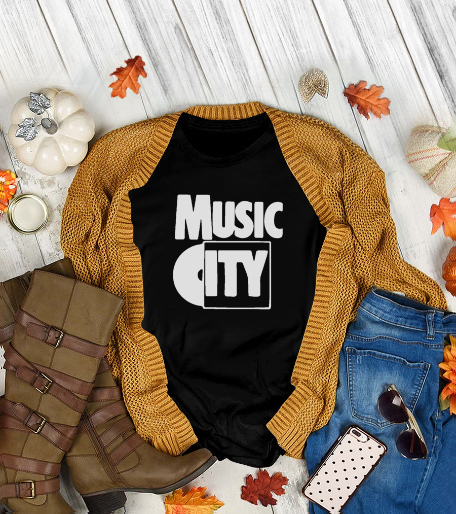 Music City Vinyl Record T-Shirt