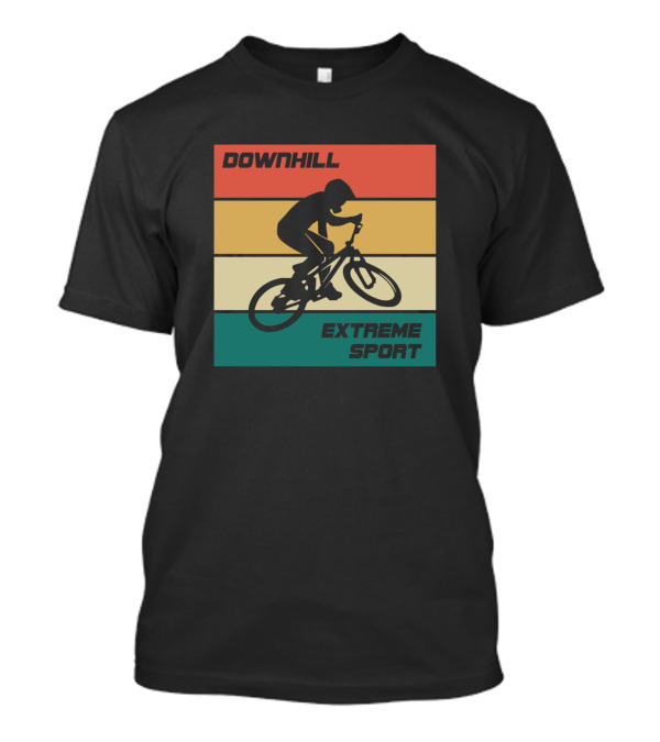 Downhill Extreme Sport Vintage Cycling T-Shirt