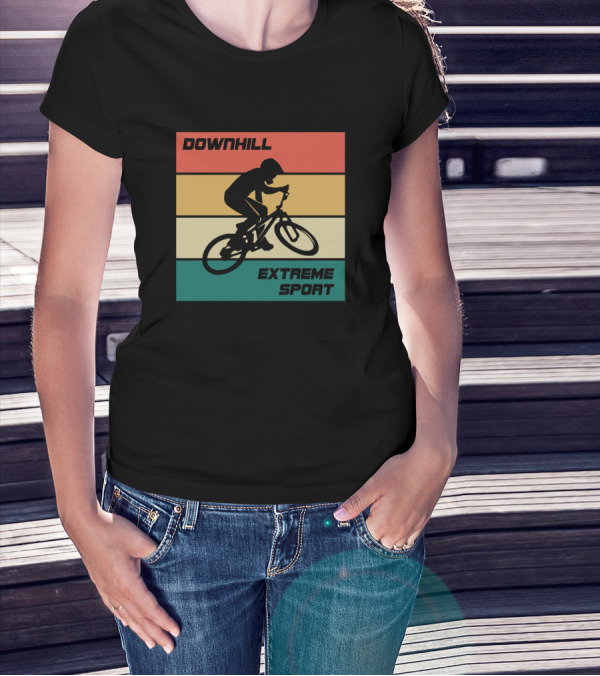 Downhill Extreme Sport Vintage Cycling T-Shirt