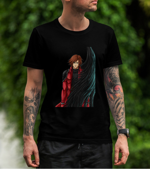 First Class Soldier Red Outfit Black Wing T-Shirt