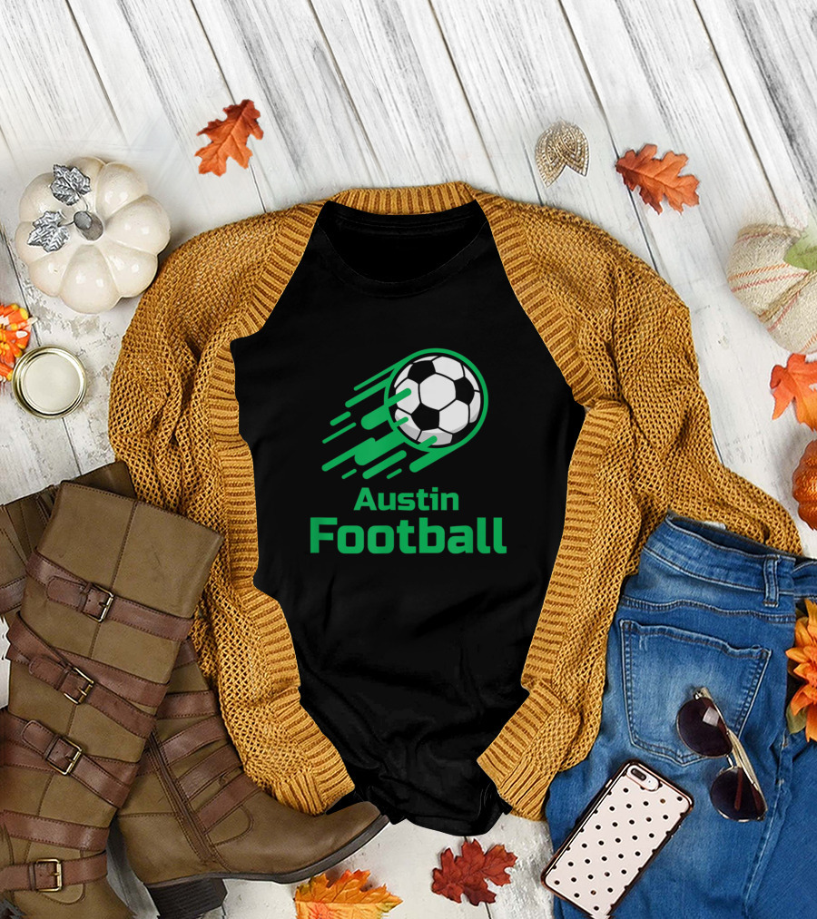 Austin Football Soccer Ball Jersey T-Shirt