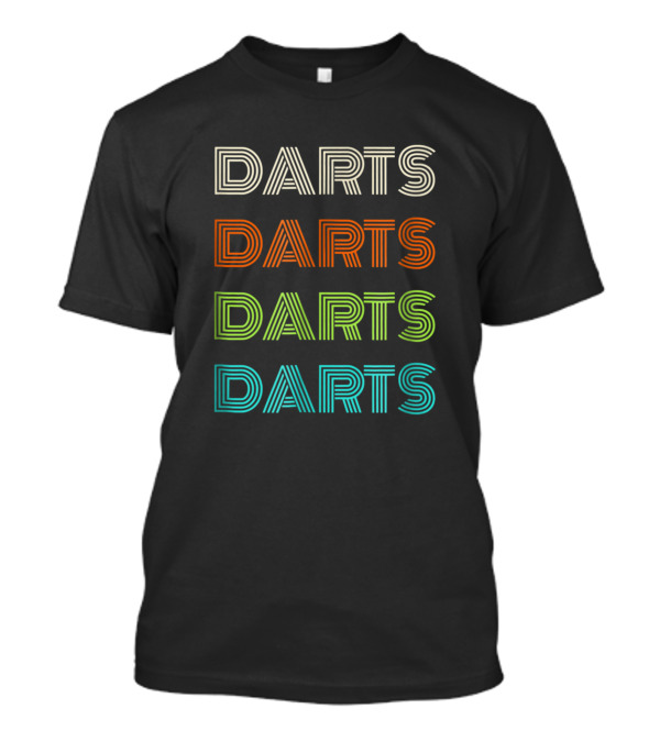 Darts Idea Vintage Style Retro Typography For Dart Players T-Shirt