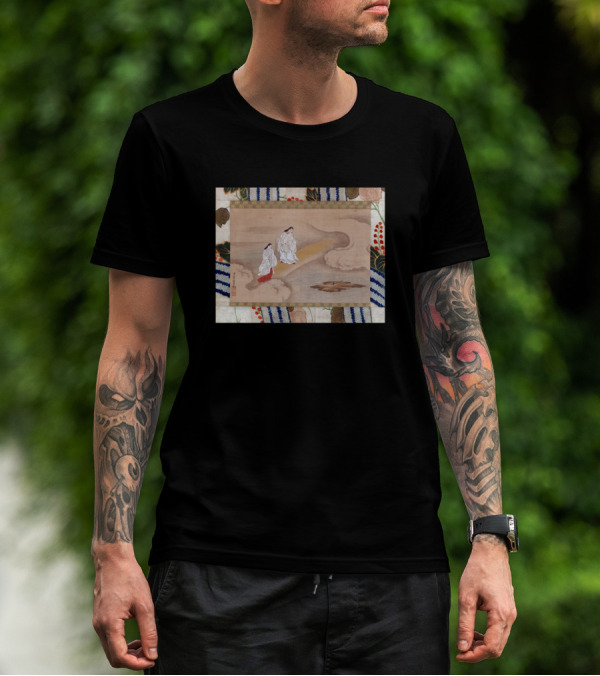 Nishikawa Sukenobu The God Izanagi And Goddess Iza Ukiyo-e Style Painting T-Shirt