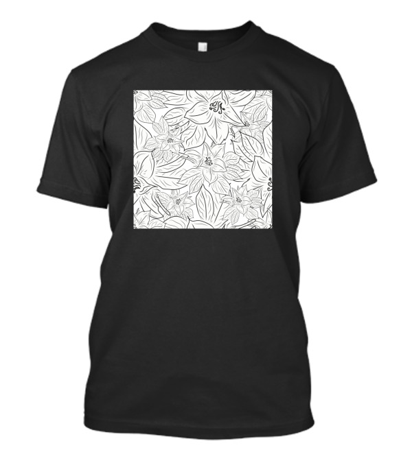 Fun Neck Gaiter Magnolia Pattern Floral Gator T-Shirt
