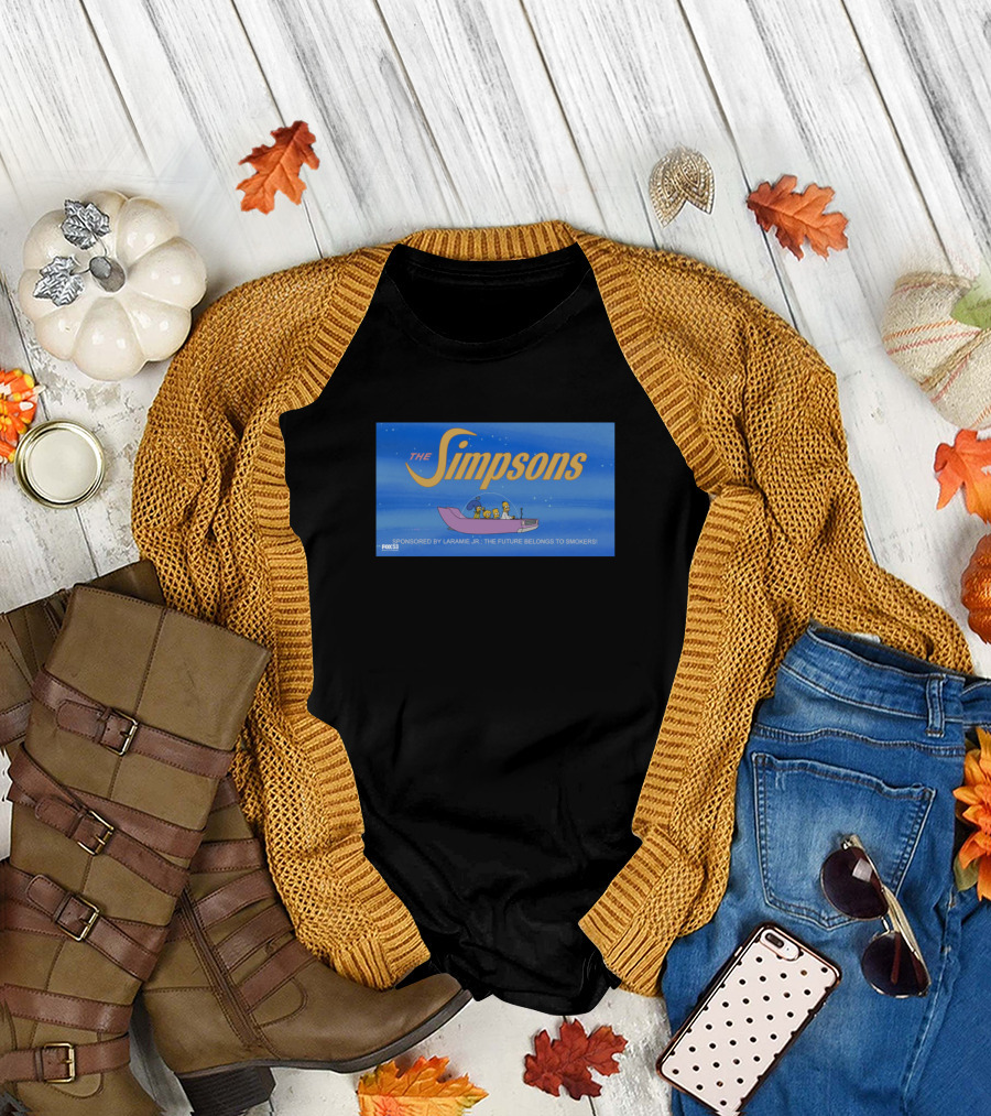 Paw Paws Classic Funny Cartoon Indian Bears The Simpsons Sponsored Laramie Jr. Fox 18 T-Shirt
