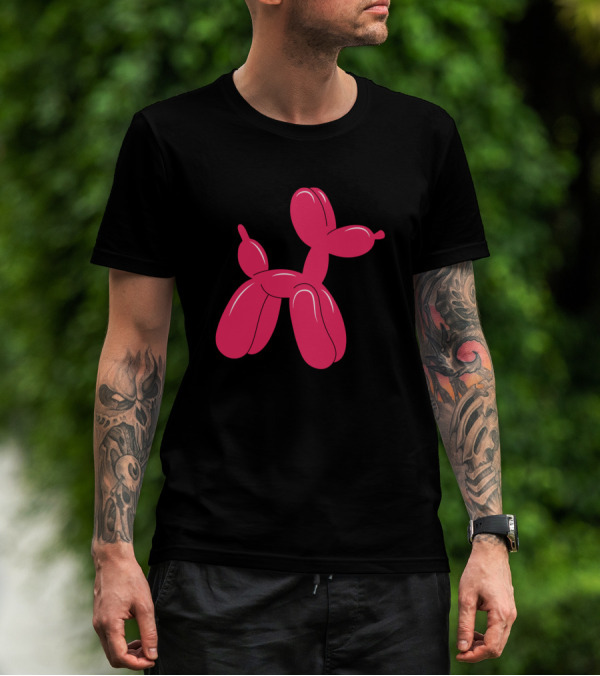 Pink Balloon Dog Iconic Pop T-Shirt