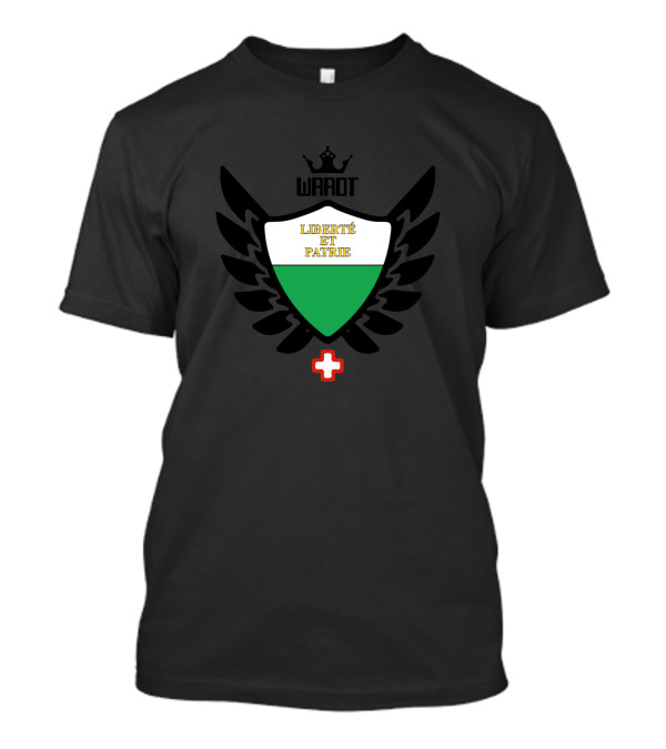 Waadt Wappen Schweiz Liberté Et Patrie Swiss Emblem T-Shirt