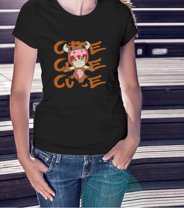 Cursed Cute Cow Of The Year T-Shirt