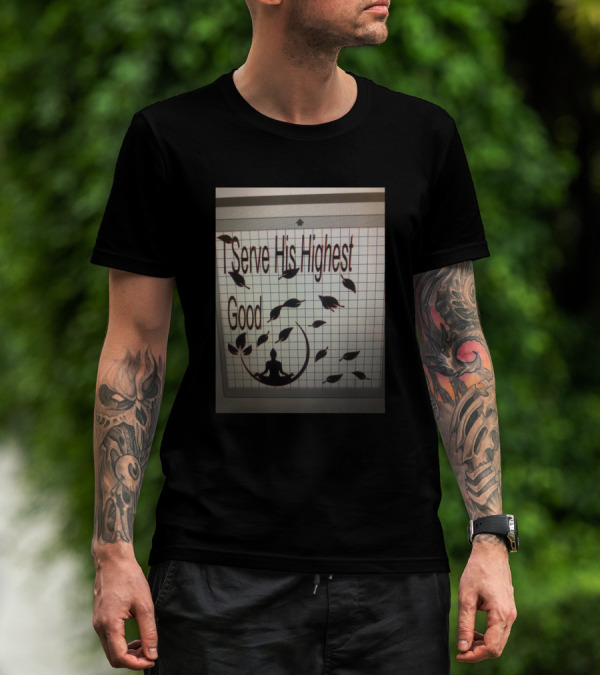 Serve His Highest Good Meditation Leaves T-Shirt