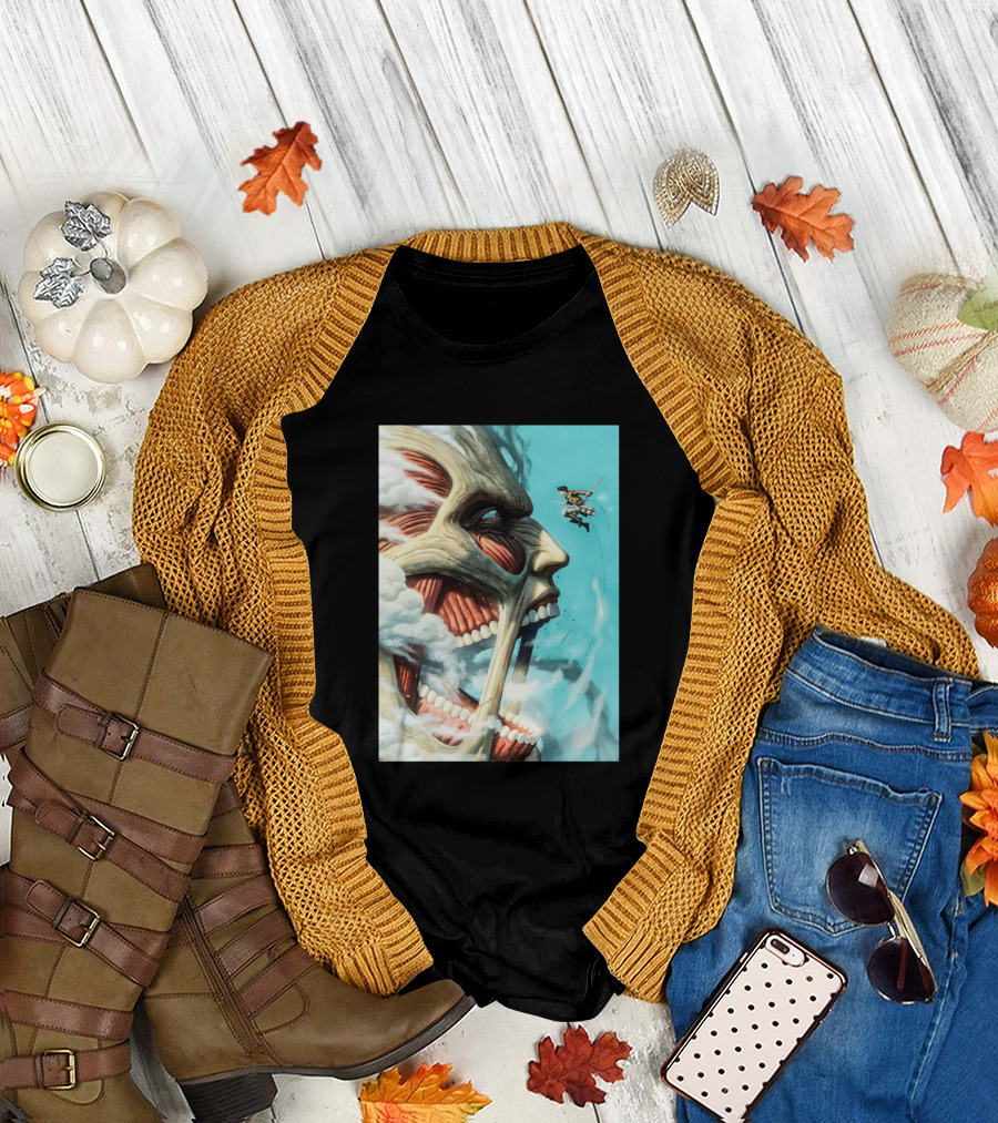 Attack on Titan Face-Off with Colossal Threat T-Shirt