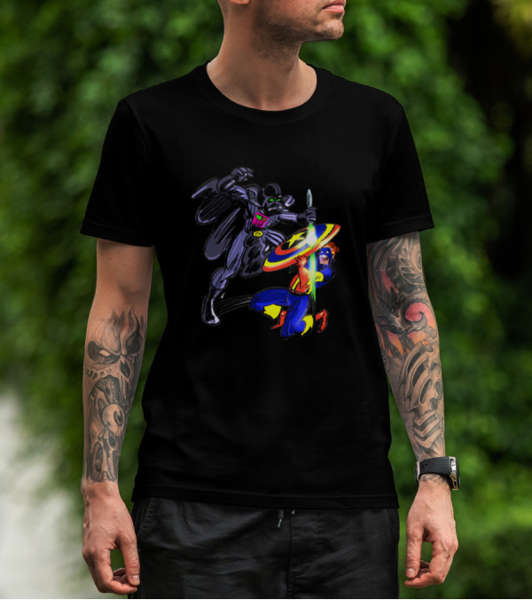 Revenger Warz Darth Mouse Battle Captain Mouse America T-Shirt