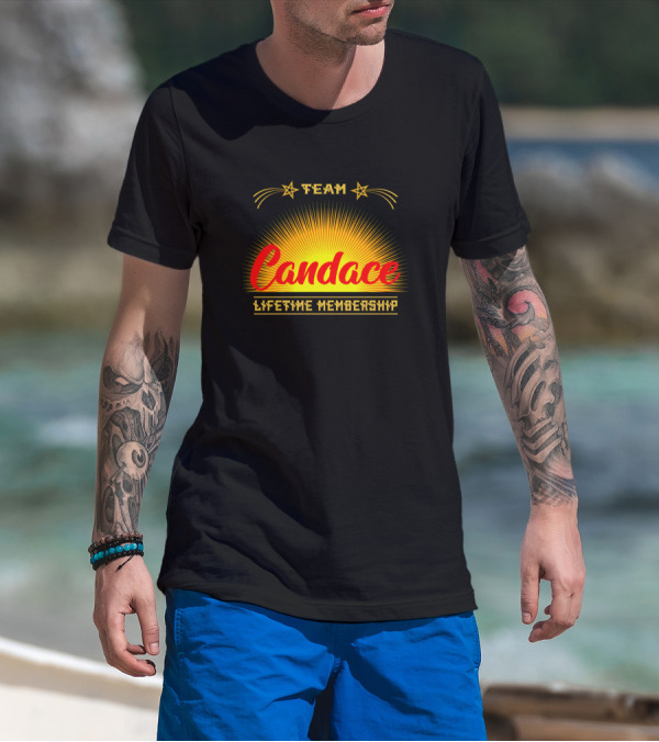 Team Candace Lifetime Membership Starburst Emblem T-Shirt