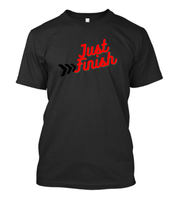 Just Finish Neon Light Bold Arrow T-Shirt