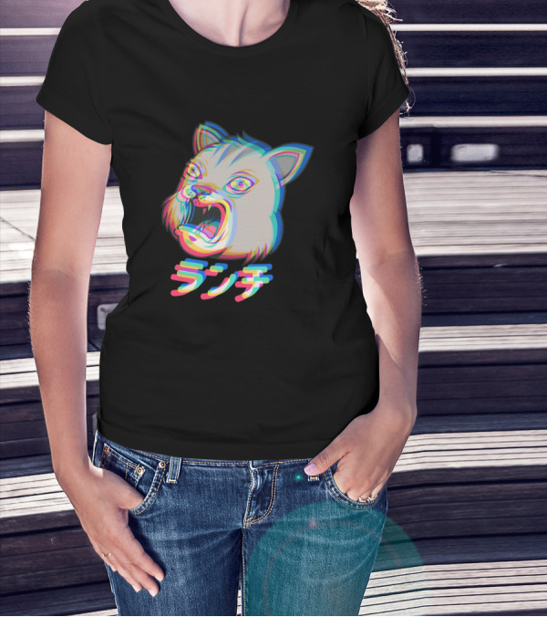 Aesthetic Otaku Style Crazy Screaming Cat T-Shirt