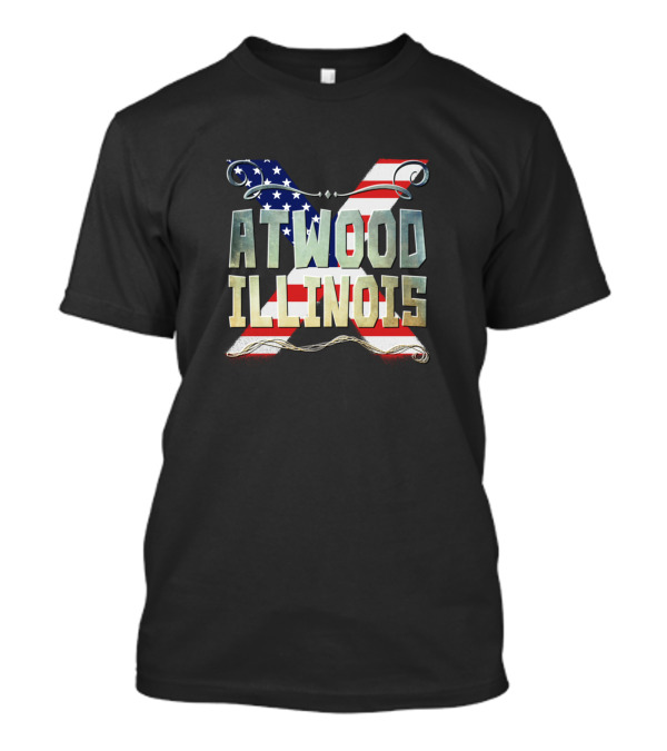 Atwood Illinois American Flag T-Shirt