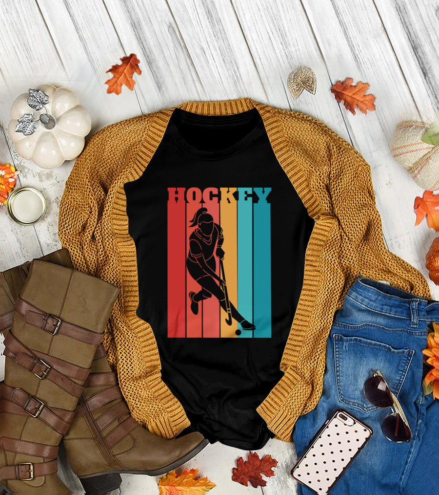 Hockey Player Vintage T-Shirt