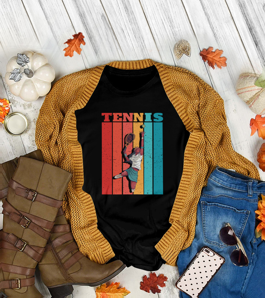 Tennis Woman Player Retro T-Shirt