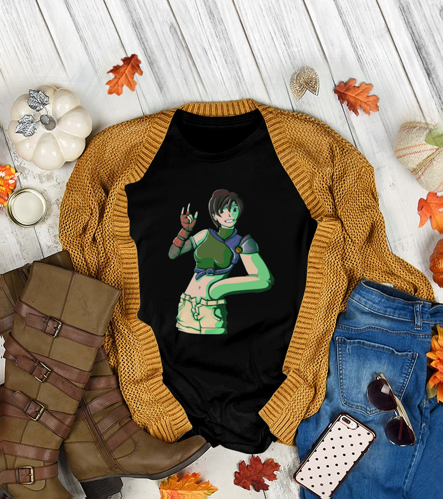 Tifa Lockhart Final Fantasy Character Anime Style Pose T-Shirt