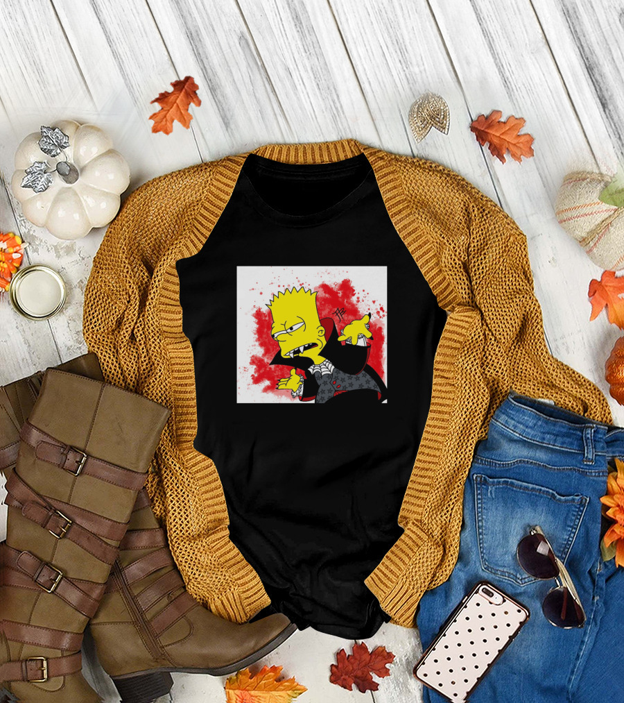 Bart Vampire Every Night Burn T-Shirt