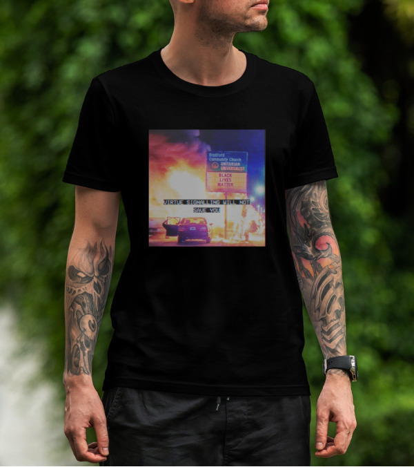 Virtue Signalling Will Not Save You Black Lives Matter Bradford Community Church Unitarian Universalist T-Shirt