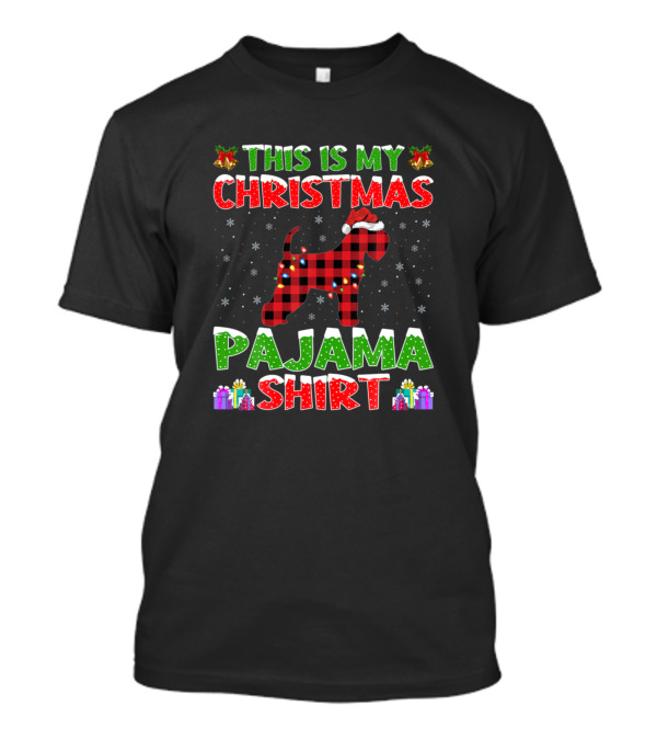 This Is My Christmas Pajama Shirt Wheaten Terrier T-Shirt