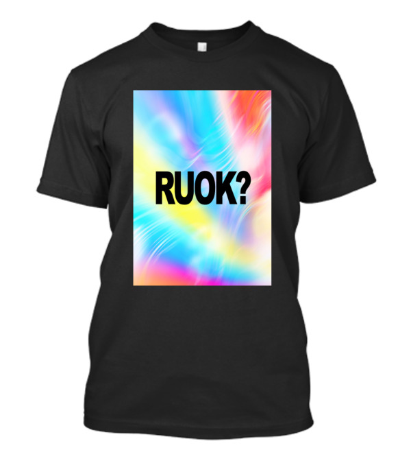 RUOK? Carrot Nose Snowman Gradient Background T-Shirt