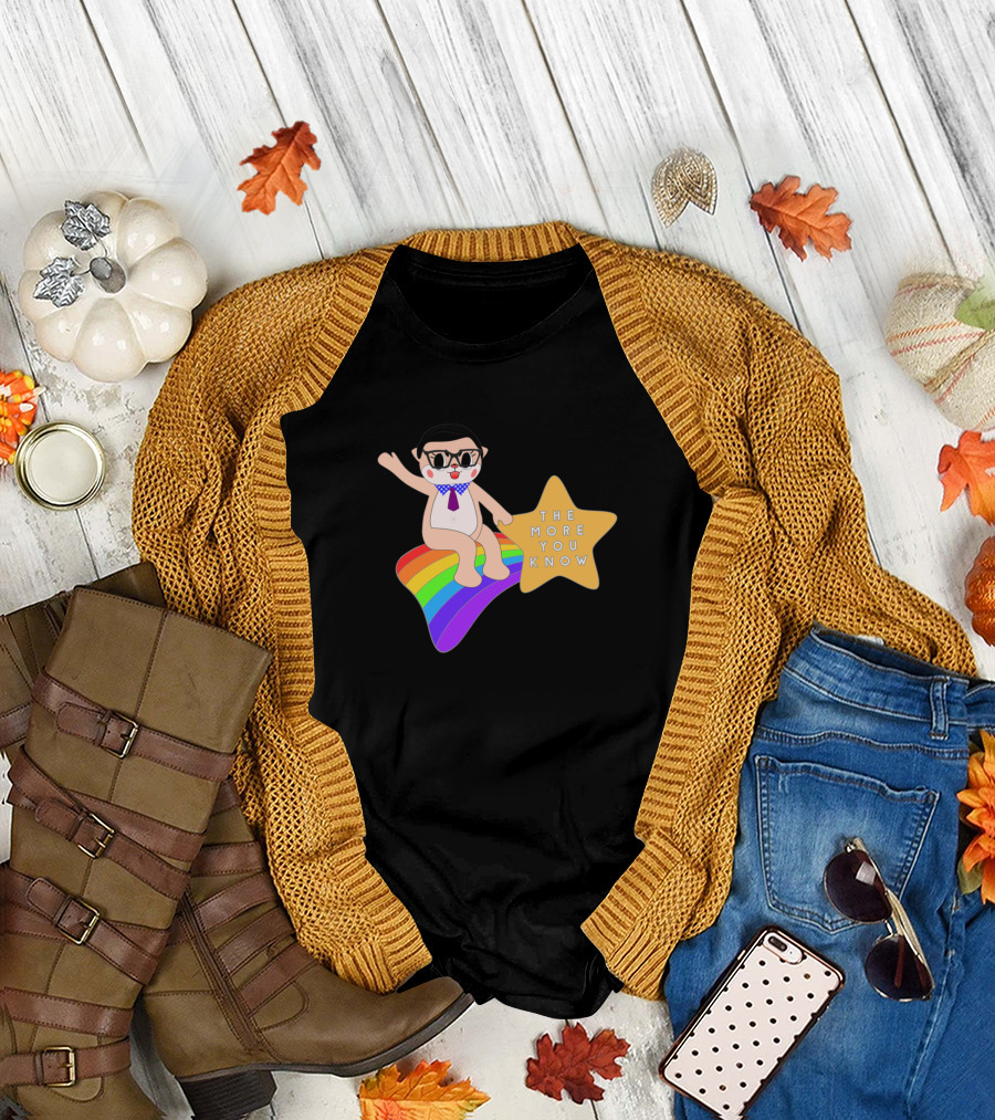 Chiijohn Star Sitting on Rainbow with The More You Know T-Shirt