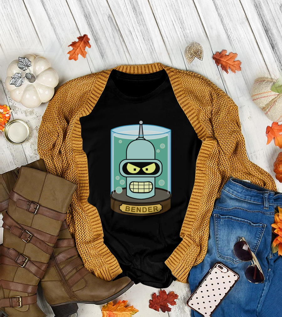 Bender Futurama Head in a Jar T-Shirt