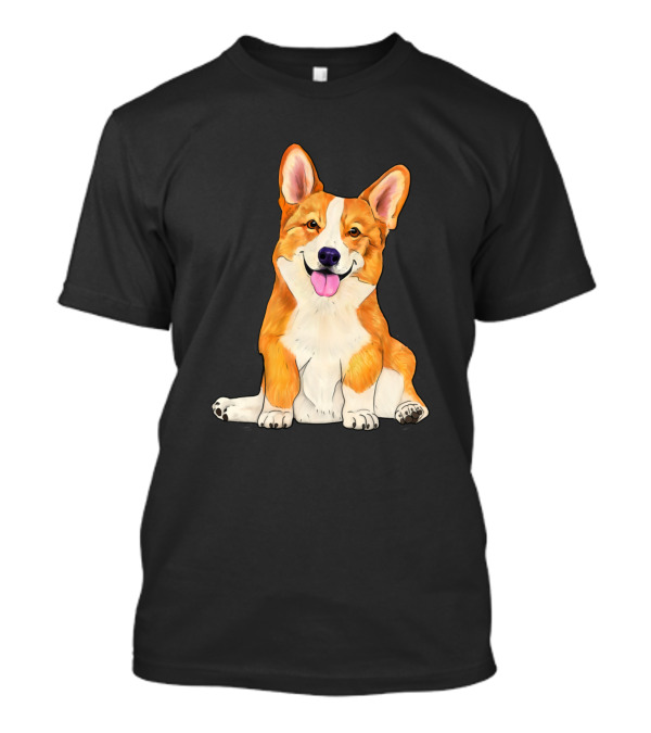 Cute Sitting Corgi Dog T-Shirt