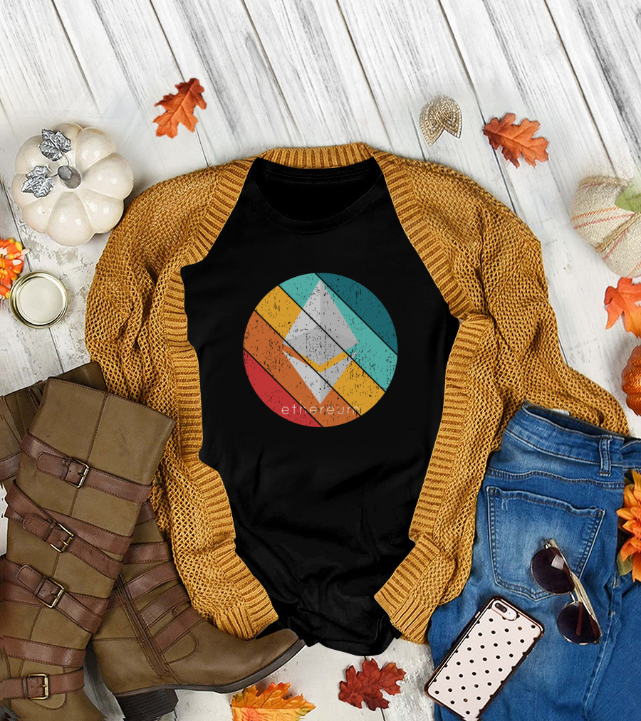 Ethereum Grunge Colorful T-Shirt