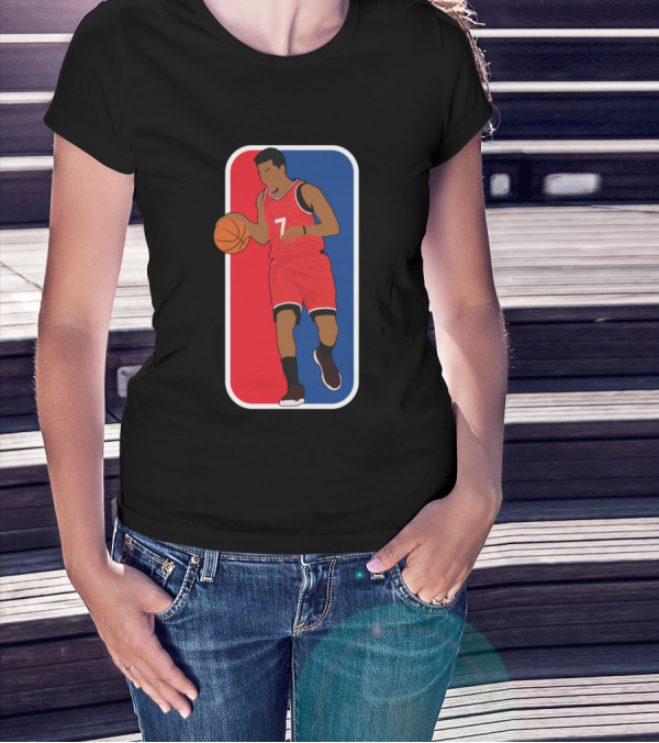 Kyle Lowry Number 7 Basketball Dribble T-Shirt