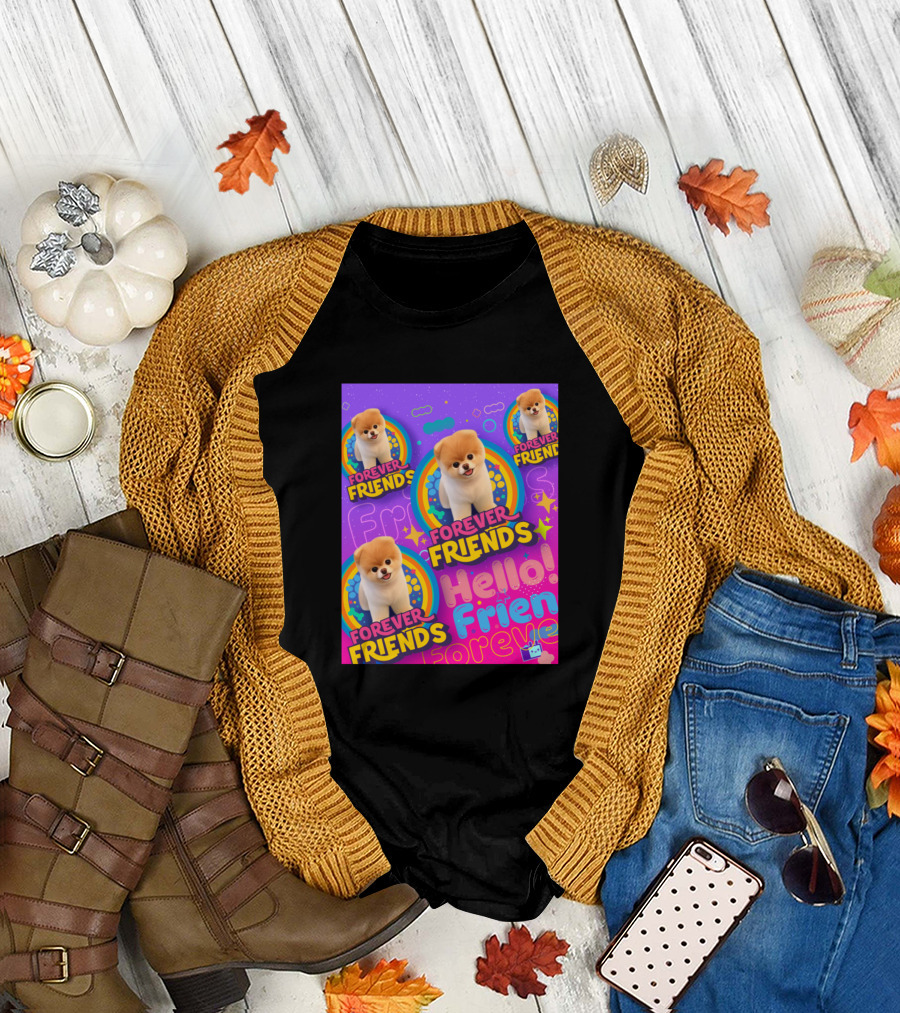 Forever Friends Pomeranian Puppy Hello Friend T-Shirt