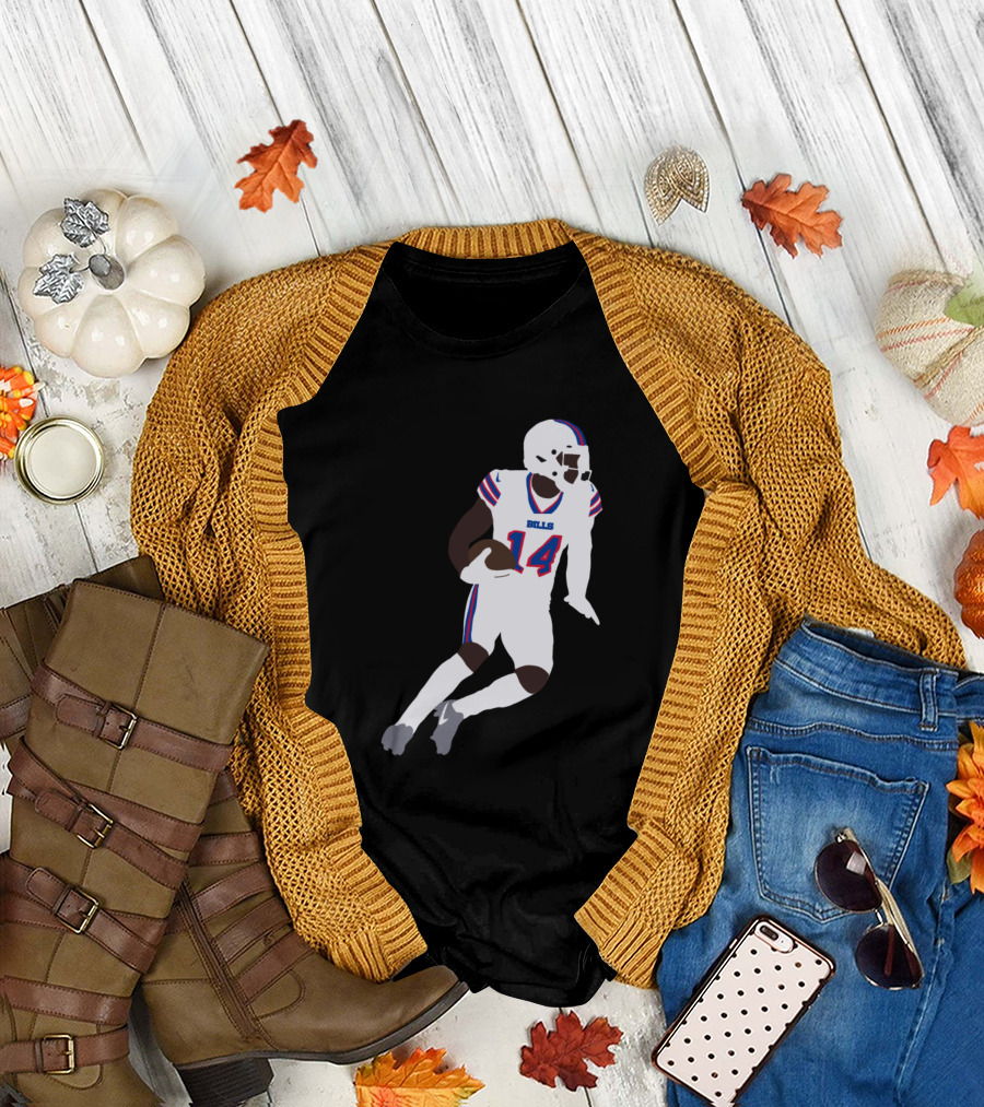 Stefon Diggs Buffalo Bills NFL Number 14 Football Player T-Shirt