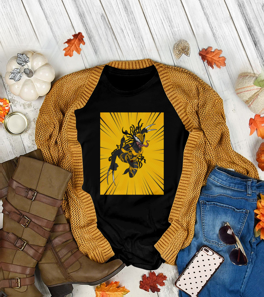 Venomized Wolverine Burst Action T-Shirt