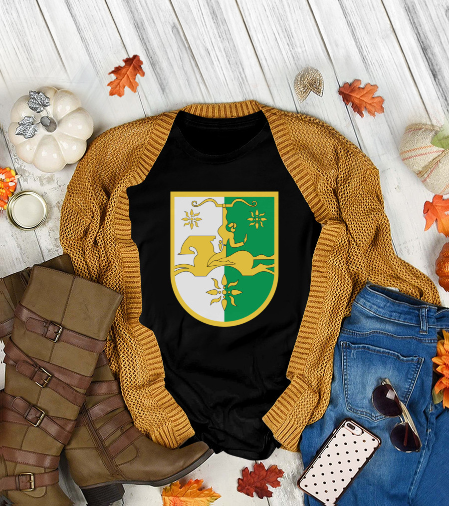 Emblem And Symbol Of Abkhazia Featuring Horse Rider Shield T-Shirt