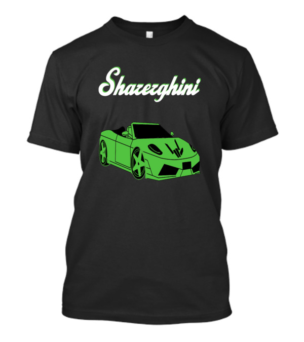 Shazerghini Merch Green Sports Car T-Shirt