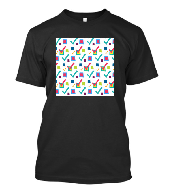 Time Management Colorful Check Marks Neck Gaiter T-Shirt
