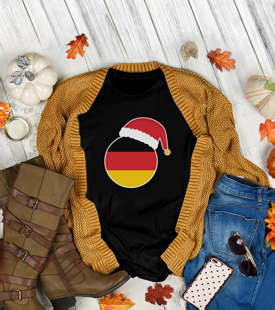 Germany Flag Christmas Santa Hat T-Shirt