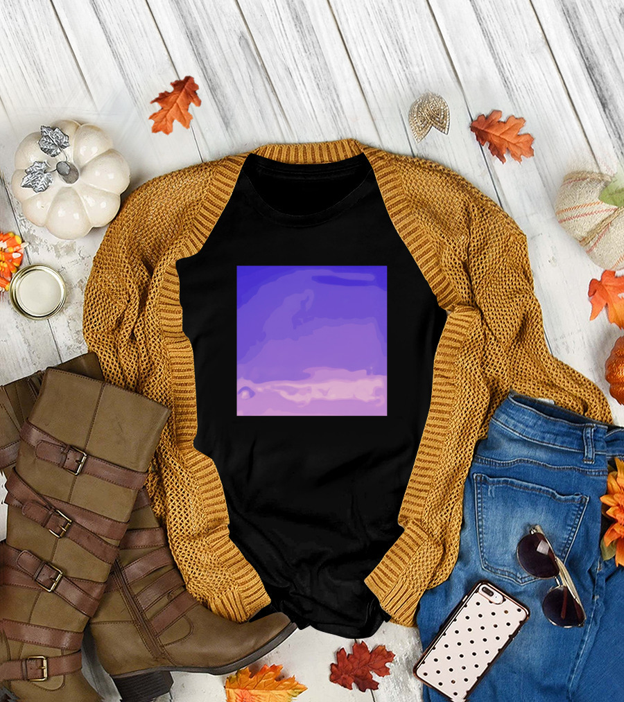 Purple Gradient Layers T-Shirt