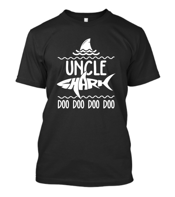 Uncle Shark Doo Doo Doo Shark Fin Waves T-Shirt