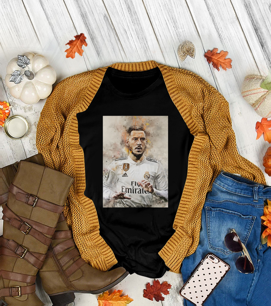Eden Hazard Real Madrid Football Player T-Shirt