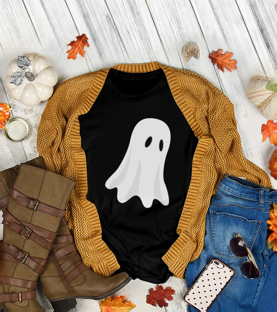 Ghost Mask Halloween Classic T-Shirt