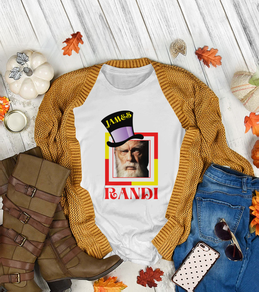 JAMES RANDI Hat Portrait Visual T-Shirt