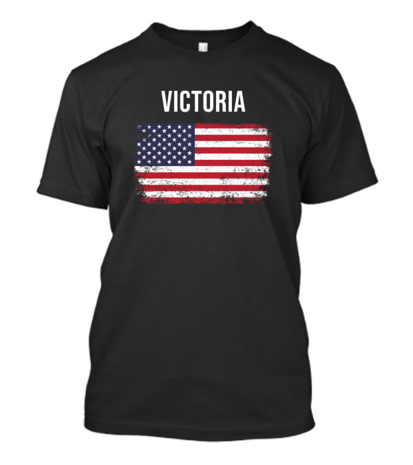Victoria American Flag T-Shirt