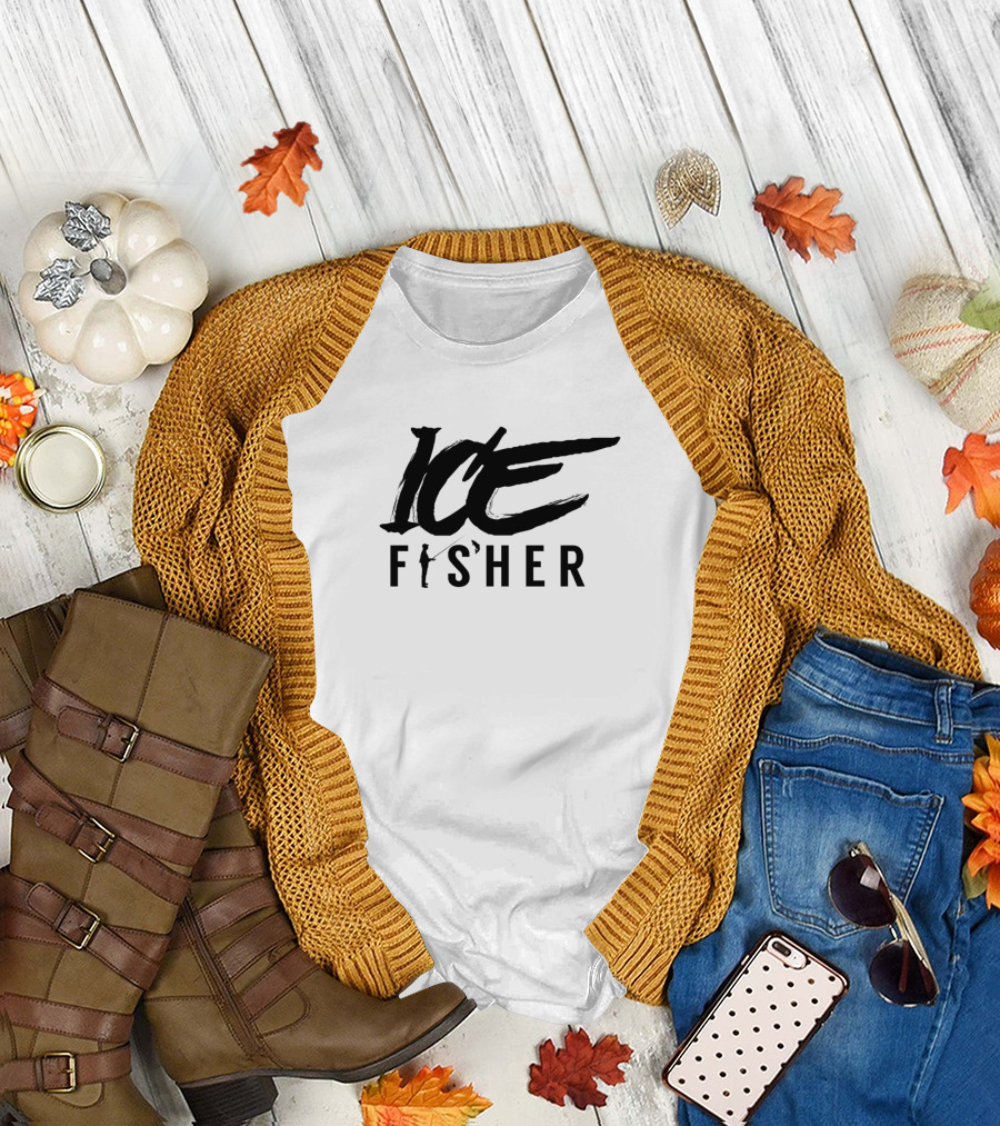 Ice Fisherman Ice Fishing Fisher Fishery T-Shirt
