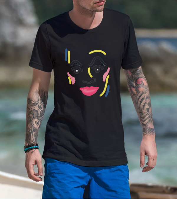 In Your Face Abstract Colorful Expression T-Shirt