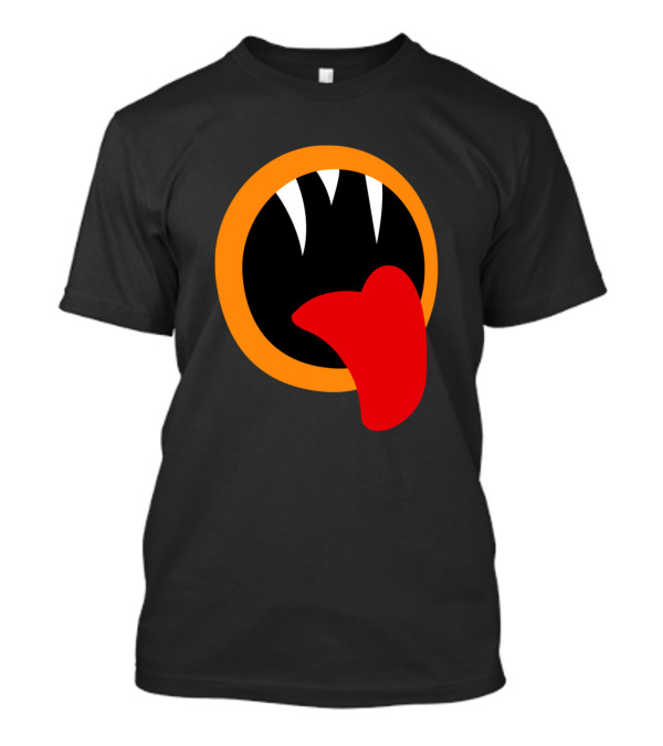 Funny Smile Monster Mouth With Fangs And Tongue T-Shirt