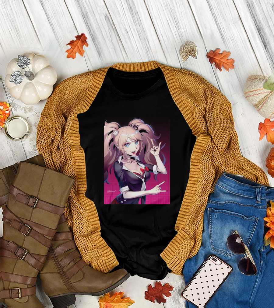 Junko Enoshima Danganronpa Anime Character T-Shirt